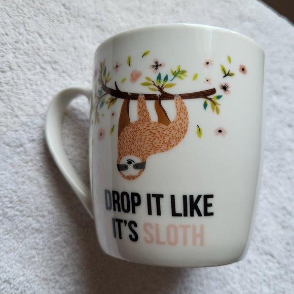 Coco & Lola Sloth Coffee Mug Drop It Like It's Sloth Tea Cup / Coffee Mug GUC - Picture 3 of 8